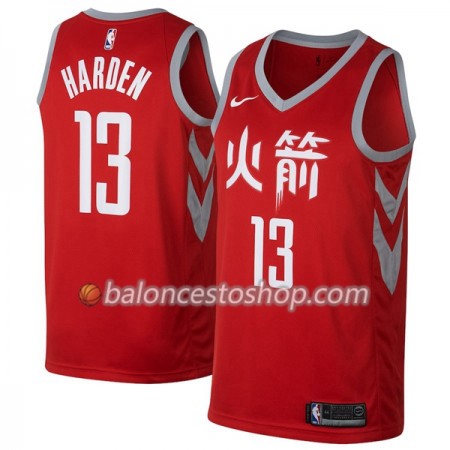 Camiseta Hombre NBA Houston Rockets James Harden 13 Nike City Edition Swingman